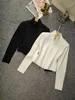 1226 XL 2024 Runway Autumn Brand SAme Style Sweater Long Sleeve Crew Neck Womens Clothes High Quality Womens yl