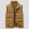 Men's Vests Fashion Wool Vest Winter Male Cotton-Padded Coats Men Sleeveless Jackets Warm Waistcoats Clothing Plus M-6XL