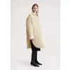 Damestrenchcoats Tot E2023 Herfst/Winter Gewatteerd Cocoon-type Katoen, halflange jas met kleine kap