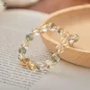 Bracelets Bracelet Femmes Fashion Garment Embellissement Accessoires Natural Yellowgarden Crystal Perles Chaîne pour Cadeau de Noël