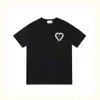 Mode T -shirt Women Designer T Shirts Mens Dames Solid Color Love Heart Borduurwerk korte mouw T -stuk casual losse eenvoudige oversized katoenen T -shirt