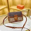 Kobiety w 2023 roku wydrukowane małe kwadratowe kwadratowe wszechstronne crossbody Unikalny kontrast kolor torby z pojedynczym łańcuchem ramion Trendy Factory online 70% sprzedaż