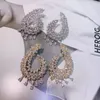 Boucles d'oreilles en peluche BE 8 Fashion Water Drop Shape Cumbic Zirconia Round Fomen Women Jewelry Wedding Brincos Boucle d'Oreille E888