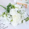 Fleurs décoratives artificielles fausse pivoine de la soie hydrtense du bouquet d'hydratgea bouquet bris de décoration de mariage réaliste de table de mariage réaliste
