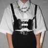 Ceintures pu en cuir steampunk sexy underbust ceinture de taille 2023 Harnet de gilet corset strechy gilet pour femmes