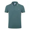 Polo da uomo Polo estiva da uomo Slim Fit in cotone manica corta ricamo Harmont camicie casual morbido e traspirante Blaine