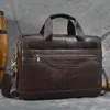 Pasta de pastas LuUfan Bolsa de couro genuíno Bolsa de negócios de cor de 15 "PC Bolsa de couro real laptop mach