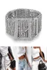 Silver Full Rhinestone Diamante Fashion Women Belt paljetter 2019 New Corset Belt Harajuku Ladies Waist Charm Accessory 2 Szie C9421588