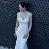 TopQueen G68 Ladies Pearl Collar Body Jewelry Sexig kedja Choker Layered Necklace Accessories for Wedding Brides 231225