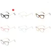 Les lunettes de soleil encadrent en plastique Plectacle Spectacle Spectacle Men's Retro Fashionable Myopia Eyeglass de personnalité des femmes