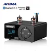 커넥터 AIYIMA APTX BLUETOOTH 헤드폰 앰프 오디오 디코더 HIFI 홈 극장 USB DAC 동축 OPT PCUSB 미니 AMP 리모컨