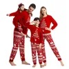 Vinter 2023 Fashion Couples Christmas Pyjamas Set Mother Kids Clothes Year for Family Matching Outfits 231225