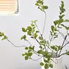 Fleurs décoratives 3 pcs Twig simulées bricolages Feuilles de bricolage branches halloween décor vase à la maison fausse feuille de plante pick pick-plastique garniture