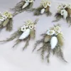 Mini Pampas Dekorativa torkade blommor Babysbreath Flowers Bouquet Natural Plants Preserve Floral For Wedding Home Decoration 231225