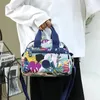 Bags Fashion Floral Pattern Women's Handbag High Quality Durable Fabric Mommy Bag Large Capacity Multipocket Female Shoulder Bag