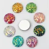 200pcs 11 5 mm Crystal AB Color okrągły płaska żywica kryminowa Kamienne koraliki Scrapbooking rzemieślnicze Akcesoria biżuterii ZZ764245X