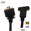 Computer Cables Connectors S 90 Degree Usb 3.1 Type C Male To Female Extension With Panel Mount Screw Usb-C Extending Wire Drop Delive Otvbg