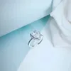 925 Silver Logo Wedding Ring Original Box For Sterling Silver Tear Drop Cz Diamond Rings for Women Girls Christmas Gifts