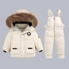 Outdoor Winter Children's Down Jacket Set Boys and Girls 1-6 Years Old Plus Two Sets