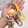 Demon Slayer Schlüsselschüsse 3D Niedliche Figurenversion Keychain Anime KPOP Gaming Schlüsselanschlüsse Bereits Stock Geschenke