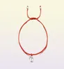 20pcslot Lovely Double Feet Family Wish Armband Simple Red String Charms Gift1476030