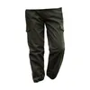 Men's Pants Soft Touch Men Solid Color Durable Outdoor Cargo With Breathable Fabric Multiple Pockets For Camping