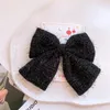 Accessoires de cheveux Fashion d'hiver épingles à cheveux pour enfants Sweet Girl Small Fragrant Red et Black Bow Ribbon Clip Headswear