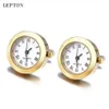 Battery Digital For Men Lepton Real Clock Cufflinks Watch Cuff links for Mens Jewelry Relojes gemelos213C