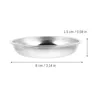 Plates 10 Pcs Stainless Steel Plate Service Dish Dishes Silver Soy Sauce Bowl Mustard Bowls Big