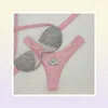 2021 Venus Vacation Rhinestone Bikini Set Sexiga kvinnor badkläder Push Up Diamond Bling Stones Swimsuit Bathing Suit3308466