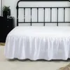 Falda de cama decorativa de encaje con volantes, funda para el hogar tamaño TwinFullQueenKing con colcha de superficie, Sábana 231225
