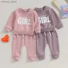 Kleidungssets 0-3 Jahre Kleinkind Baby Mädchen Herbstkleidung Mama Mädchen Pullover Sweatshirt und Jogginghose Set Outfits Trainingsanzug