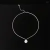 Pendant Necklaces Titanium Steel Simple Temperament Baroque Pearl Necklace Jewelry Women Light Luxury High-grade Collarbone Chain Does Not