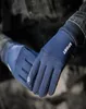 Cinq doigts gants gants hivernaux chauds intérieur velours plein doigt imperméable à l'écran tactile sportif ski de ski non gant gant hommes femmes mitten2002999