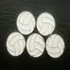 100pcs lot 8mm voleybol spor slayt cazibesi 8mm DIY deri bileklik bilezik moda mücevherleri291L