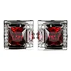 Tough Square Zircon Stone Cufflinks för man Luxury Shirt Suit Cufflinks Black Stone Cufflinks Present Accesories for Man 231225