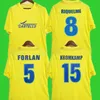 2005 2006 Villarreal retro soccer jerseys home yellow 05 06 Classic Vintage Football Shirt thai quality Camisa de futebol RIQUELME FORLAN KROMKAMP CAZORLA