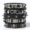 Link armbanden heren armband overdreven punk trend onbeperkt symboolaccessoires handgemaakte weven multi-layer set