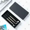 Mini golf club ballpoint pen Metal ball pen set with packaging box