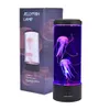Fantezi USB/Pil Powered Denizanası Su Deposu Akvaryumu Led Lamba Renk Değiştirme Başucu Lav Gece Işığı Ev Yatak Odası Deco