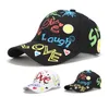 Summer Hip Hop Baseball Caps Love Letters Men Women Hats Handwriting Pattern Hats Letters Snapback Caps5247782