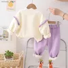 Giyim Setleri Sonbahar Kış Kıyafetleri Toddler kızlar için Bow Peluş uzun kollu sweatshirt ve pantolon Noel kız bebek bebek kıyafetleri seti