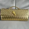 Bolsas de noite de mão Designer feminino Bolsa de bolsas de couro genuíno Bolsa de flapa Messenger Bags de couro de alta qualidade Lady Long carteira