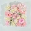 Dekorativa blommor Bröllopssimulering Flower Wall Bakgrund Plast Rose Artificial Arch Cinema Decoration