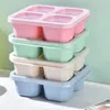 Take Out Containers Snack Reusable 4 Divided Compartments Bento Box Meal Prep With Snacks Fruits Nuts Candies Durable