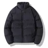 Herren Daunenparkas Männer Harajuku Warm Bubble Coat Winterjacke 2023 Streetwear Solid Black Parkas Mann Korean Fashion Puffer Jacken Mäntel 9988 J231225