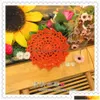 Mats Pads Cloghet Fabric Doilies Placemat Tableware For Home Decoration Felt 30 Pic Lot 11 Cm Round Pad Coaster Tea Cup Holder Dro Dhhis