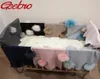 Geebro Neugeborene warme Wolle wickelte Decke mit 15 cm echten Waschbär Pompom Kinder Baby Reisen Schlafdecke Bettzeug 2010268324101