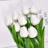 Kwiaty dekoracyjne 10pcsartificial Tulip Flower Bukiet Real Touch Pu Plastics Fakie