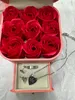 5A wysokiej jakości walentynkowe pudełko prezentowe, naszyjnik róży, kolczyki, pierścień dla partnera, rodziców